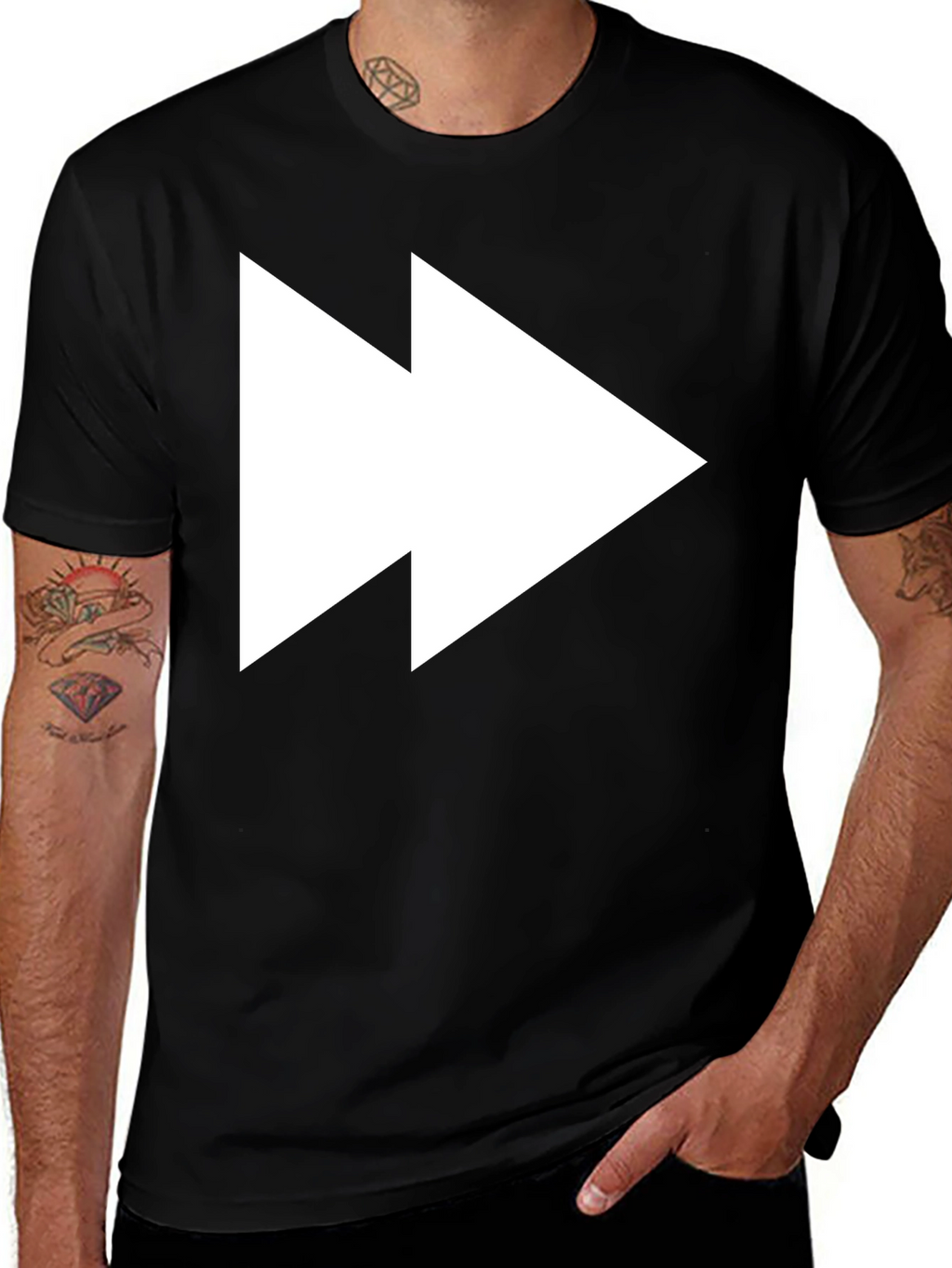 Forward Play Black T-Shirt