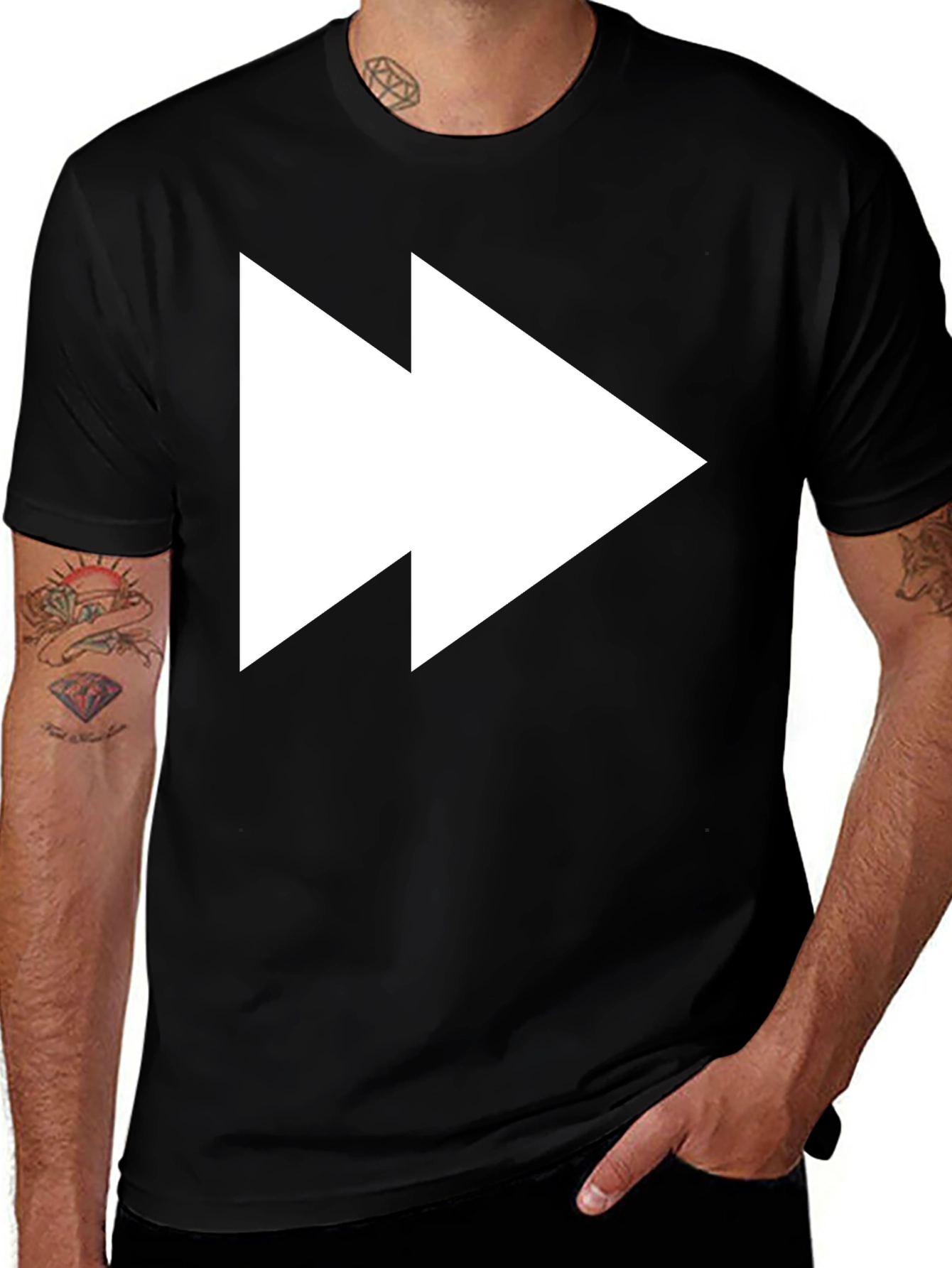 Forward Play Black T-Shirt