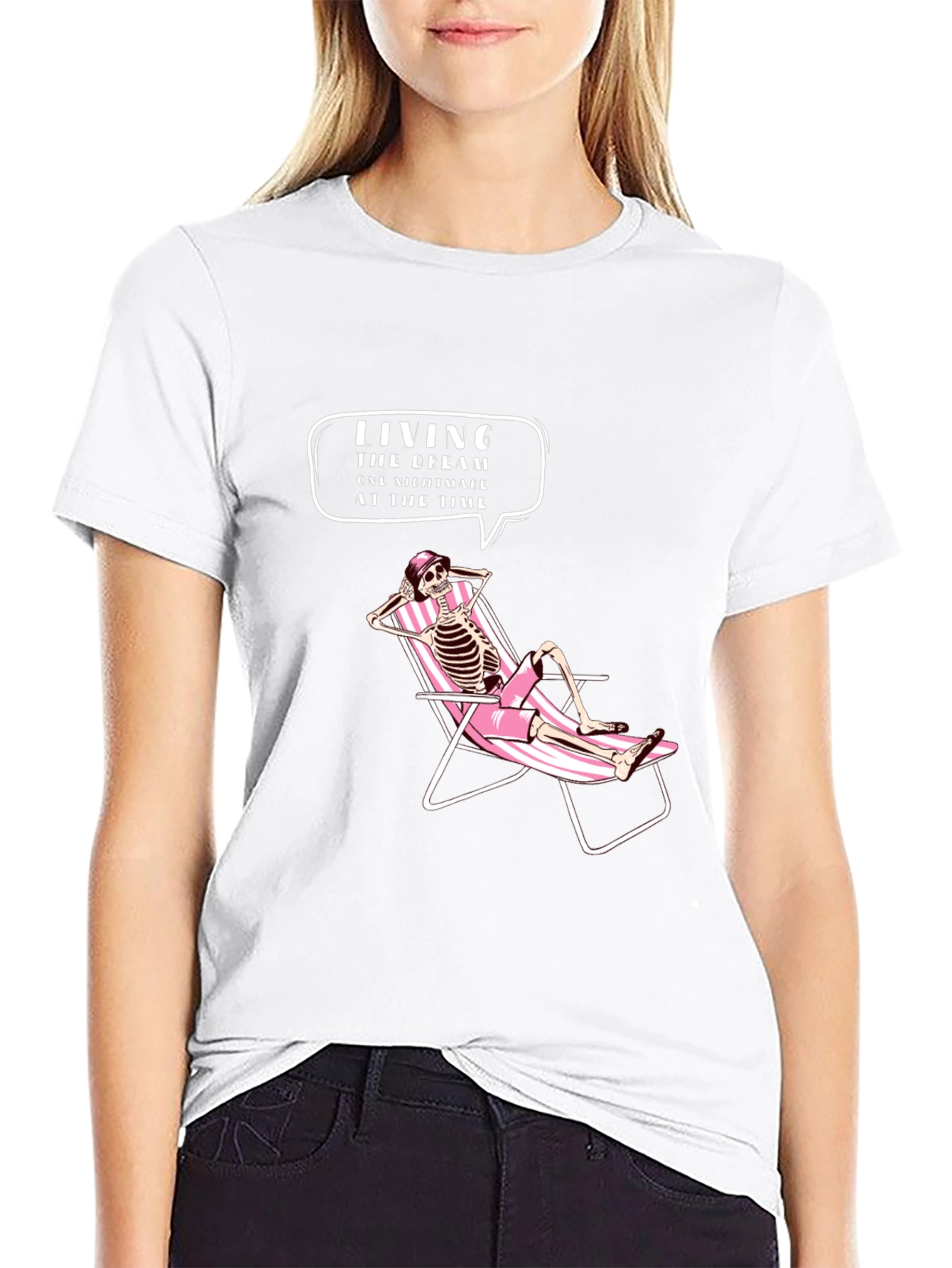 Living the Dream Graphic Tee - Skeleton Beach Vibes