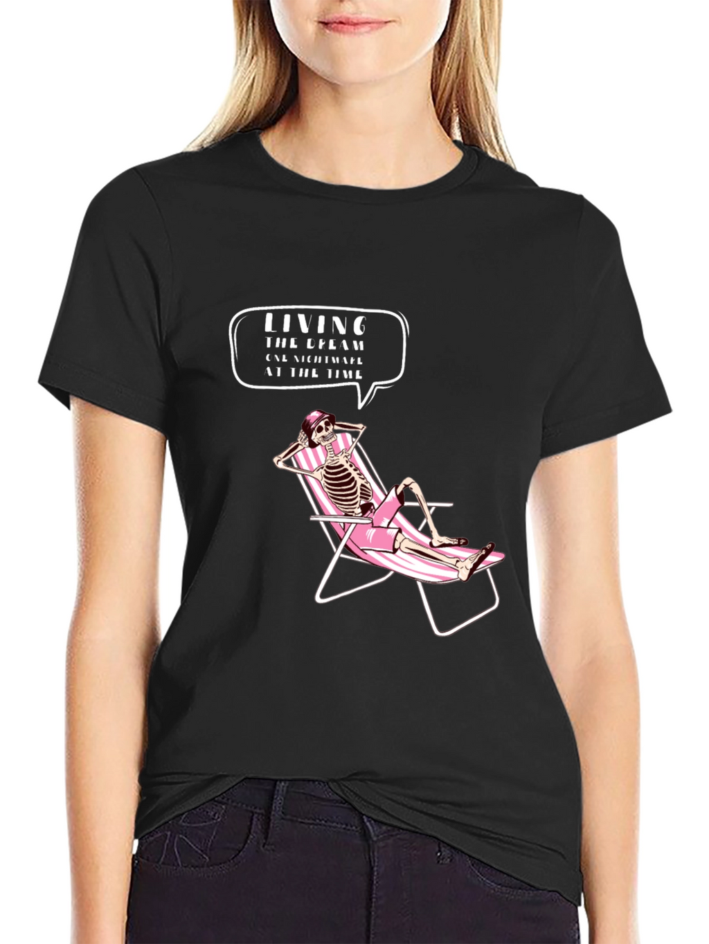 Living the Dream Graphic Tee - Skeleton Beach Vibes