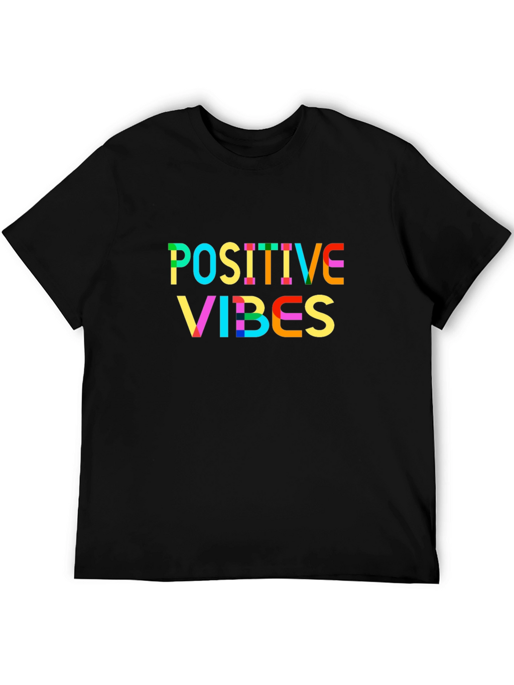Positive Vibes Graphic Tee - Stylish Black T-Shirt