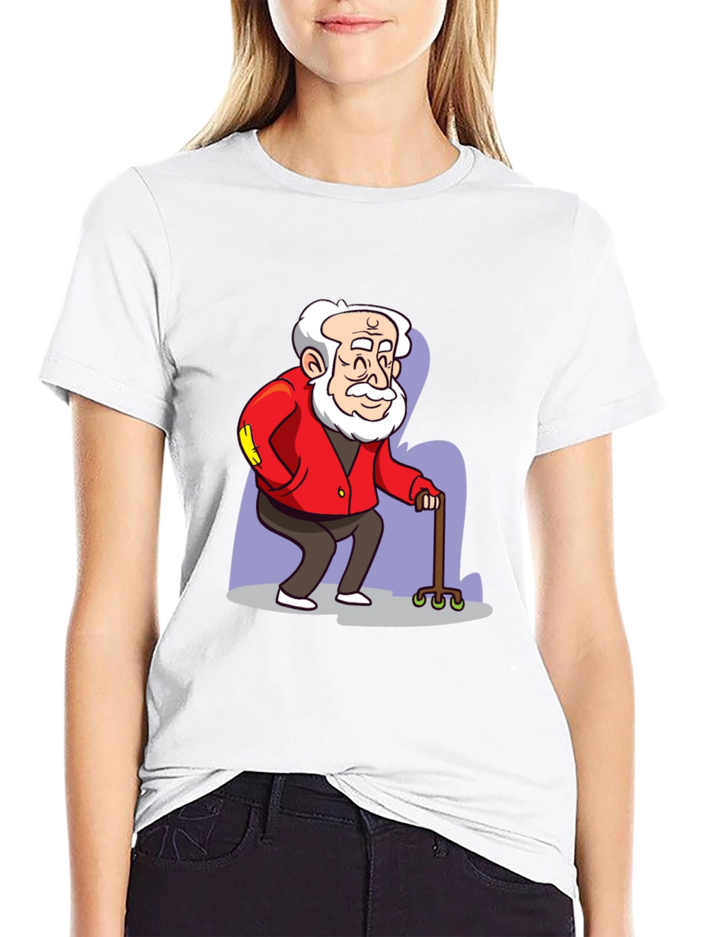 Cartoon Grandpa Graphic Tee