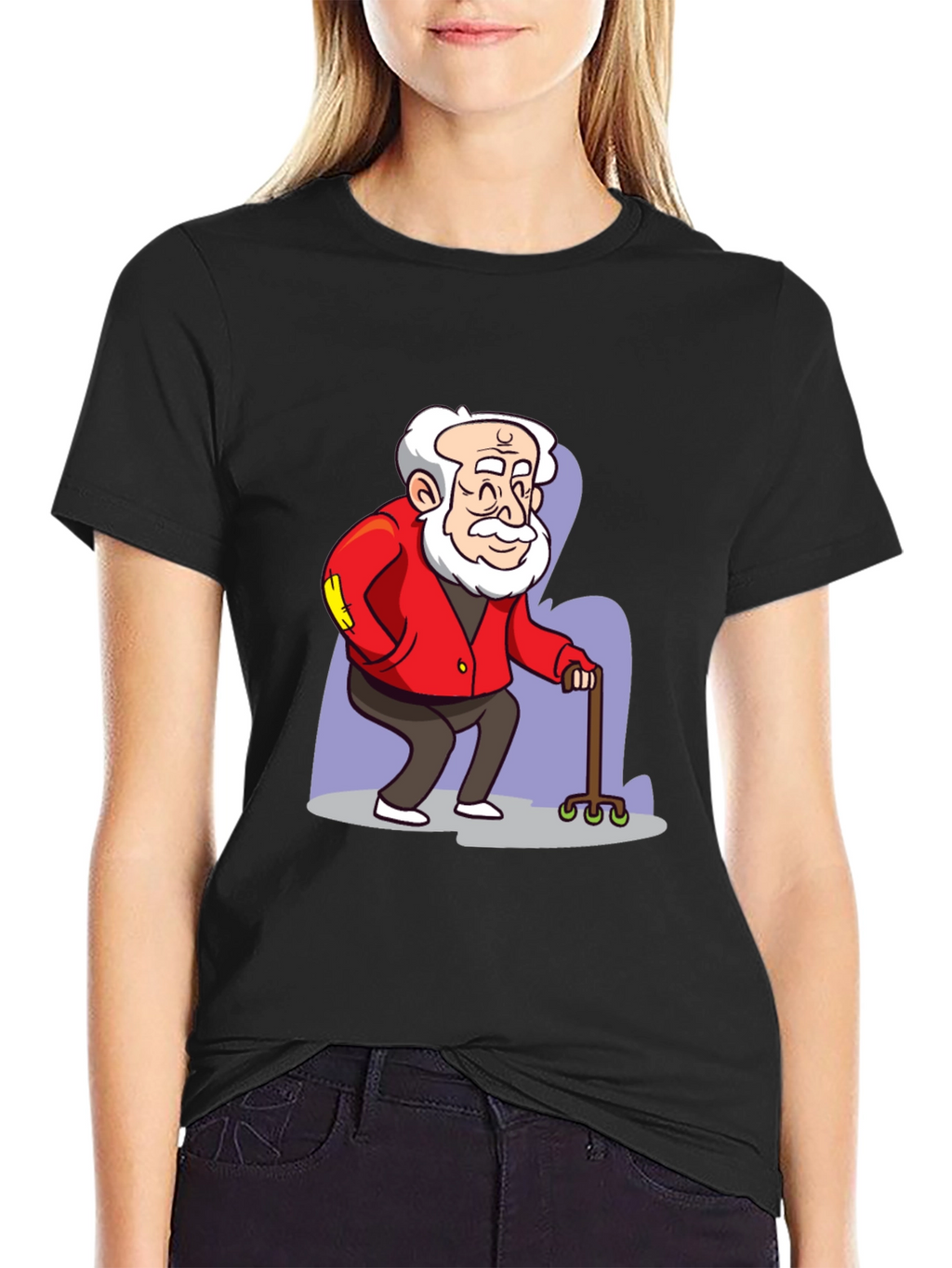 Cartoon Grandpa Graphic Tee
