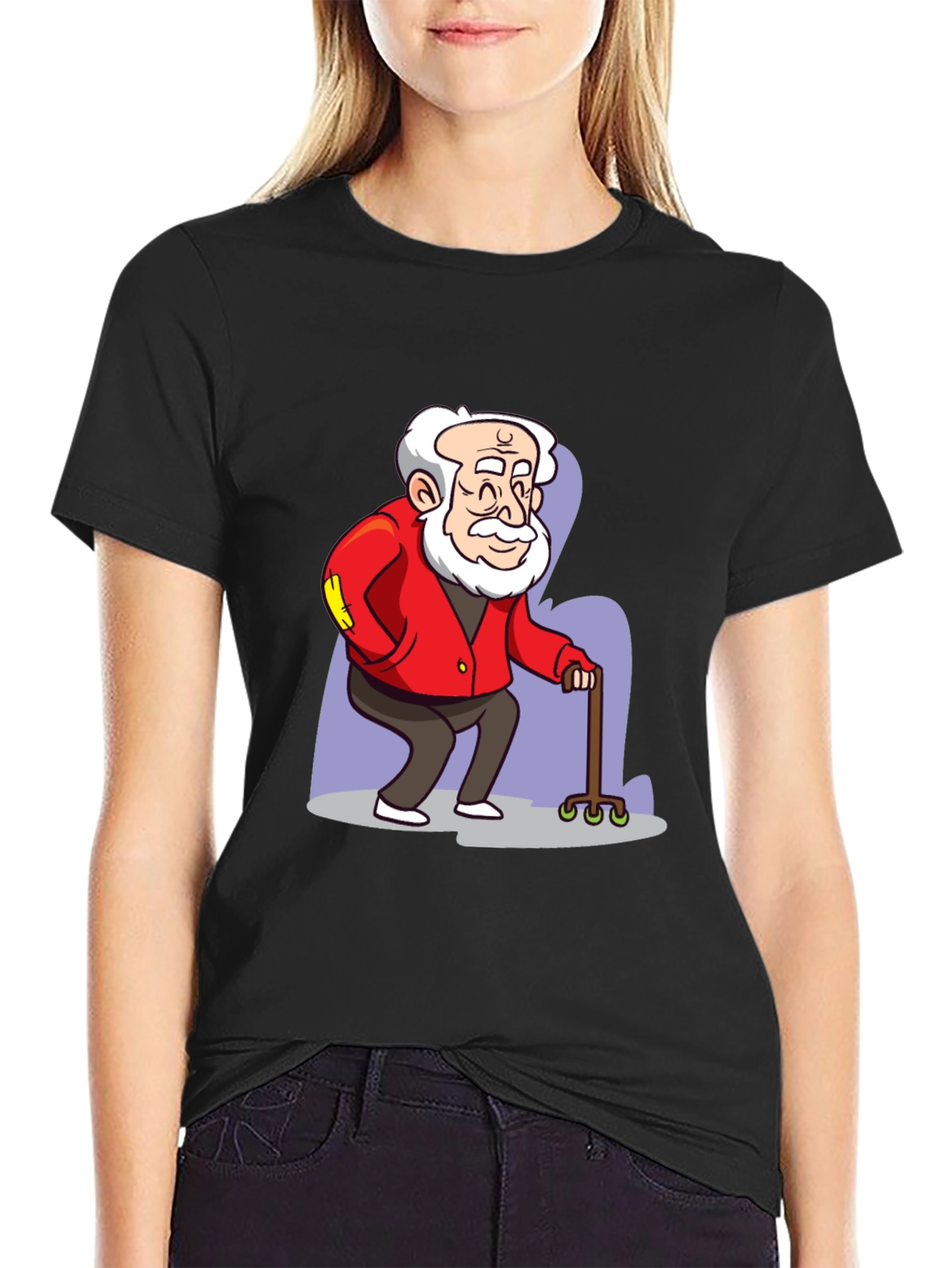 Cartoon Grandpa Graphic Tee