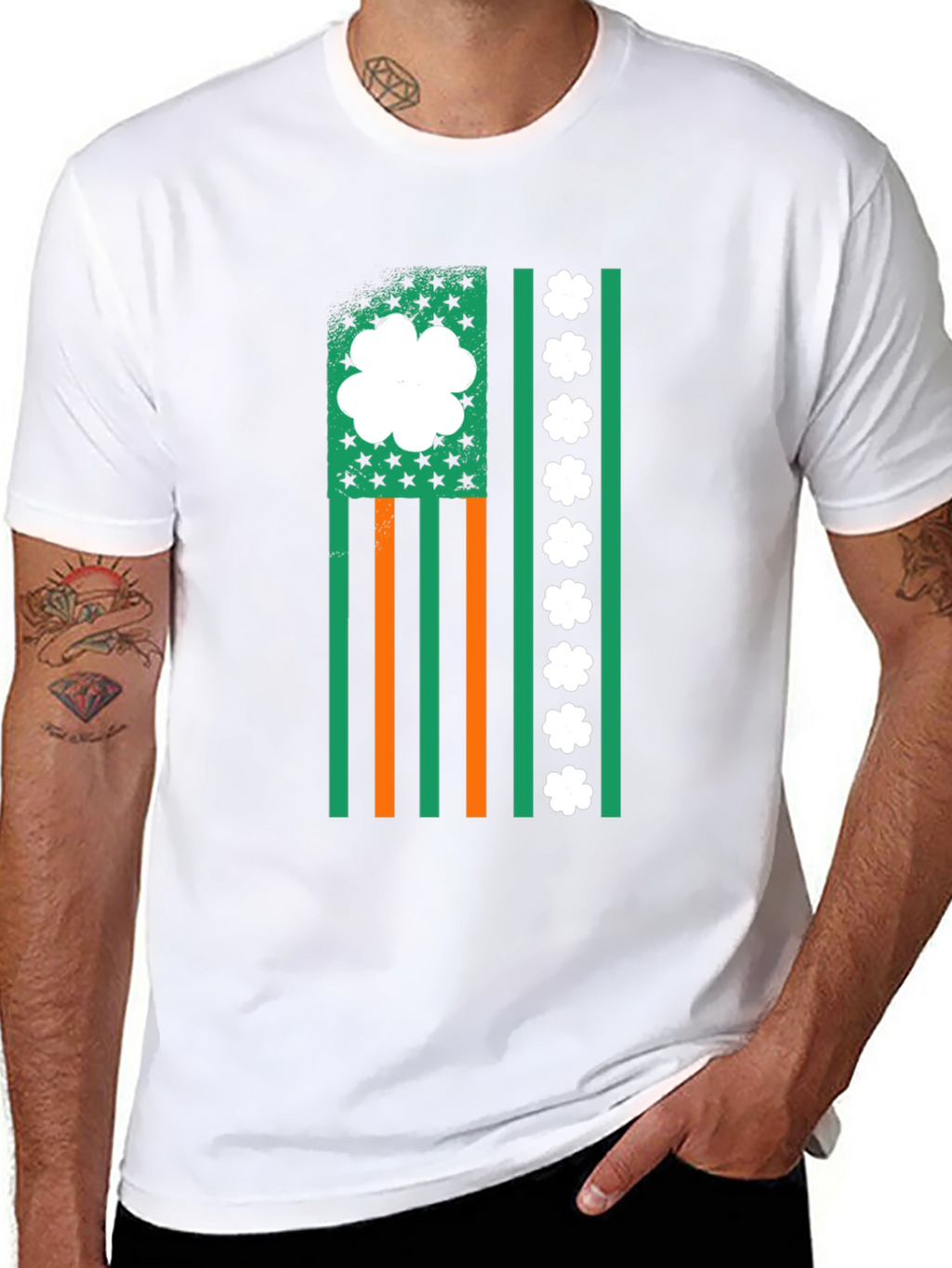 Irish American Flag Graphic Tee
