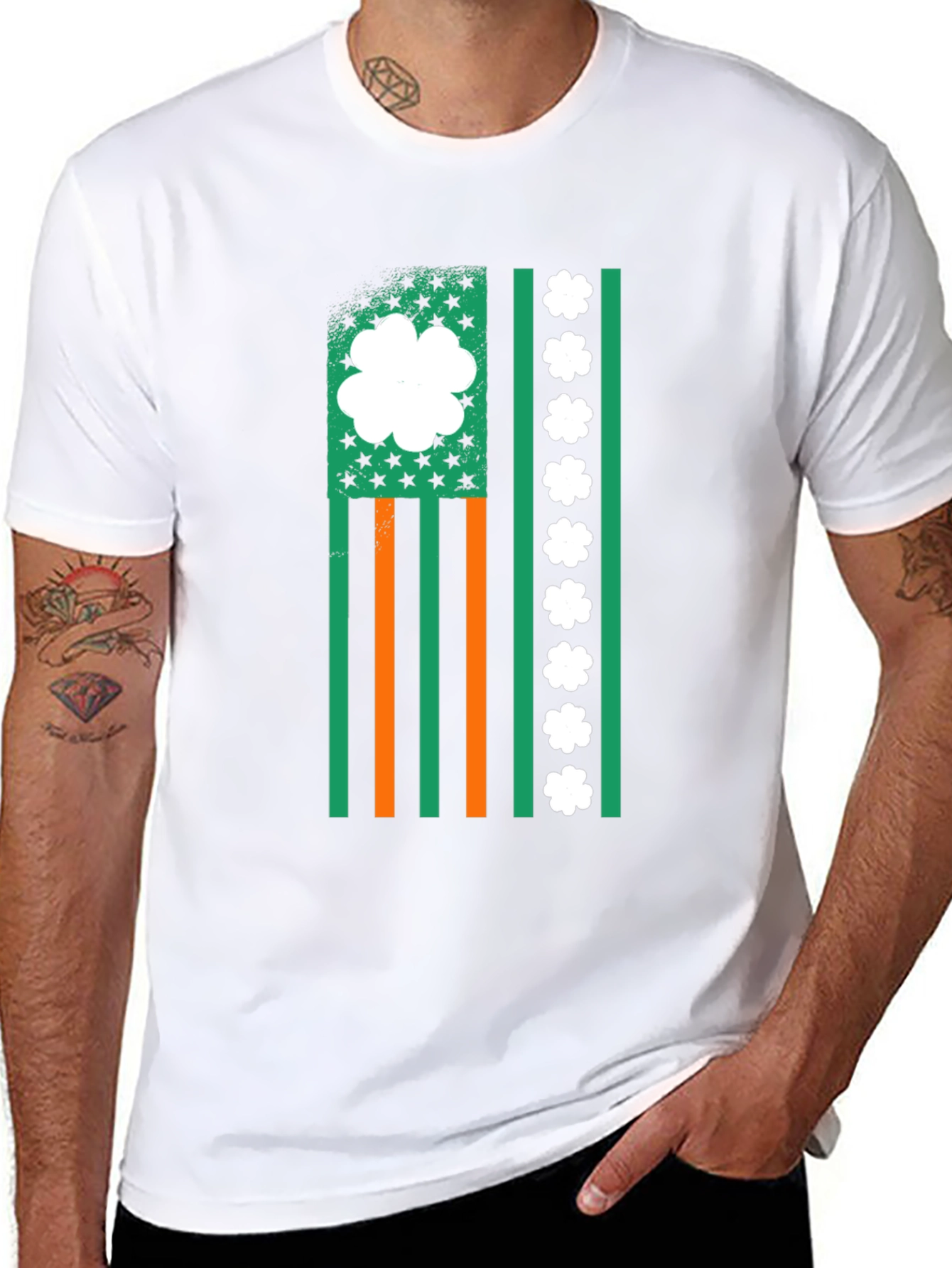 Irish American Flag Graphic Tee