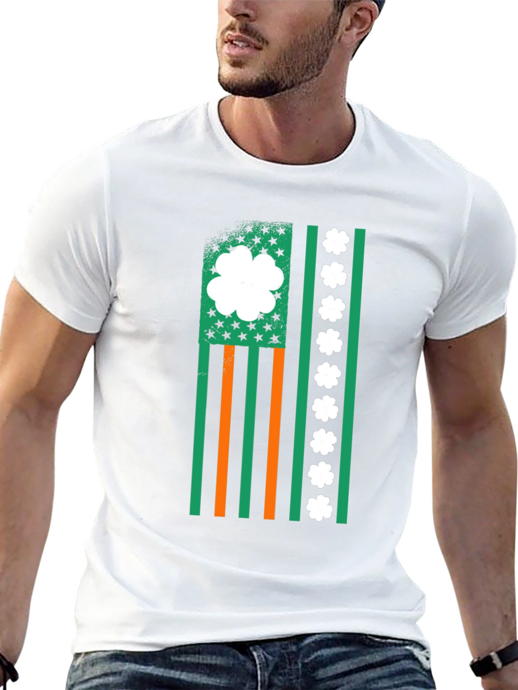 Irish American Flag Graphic Tee