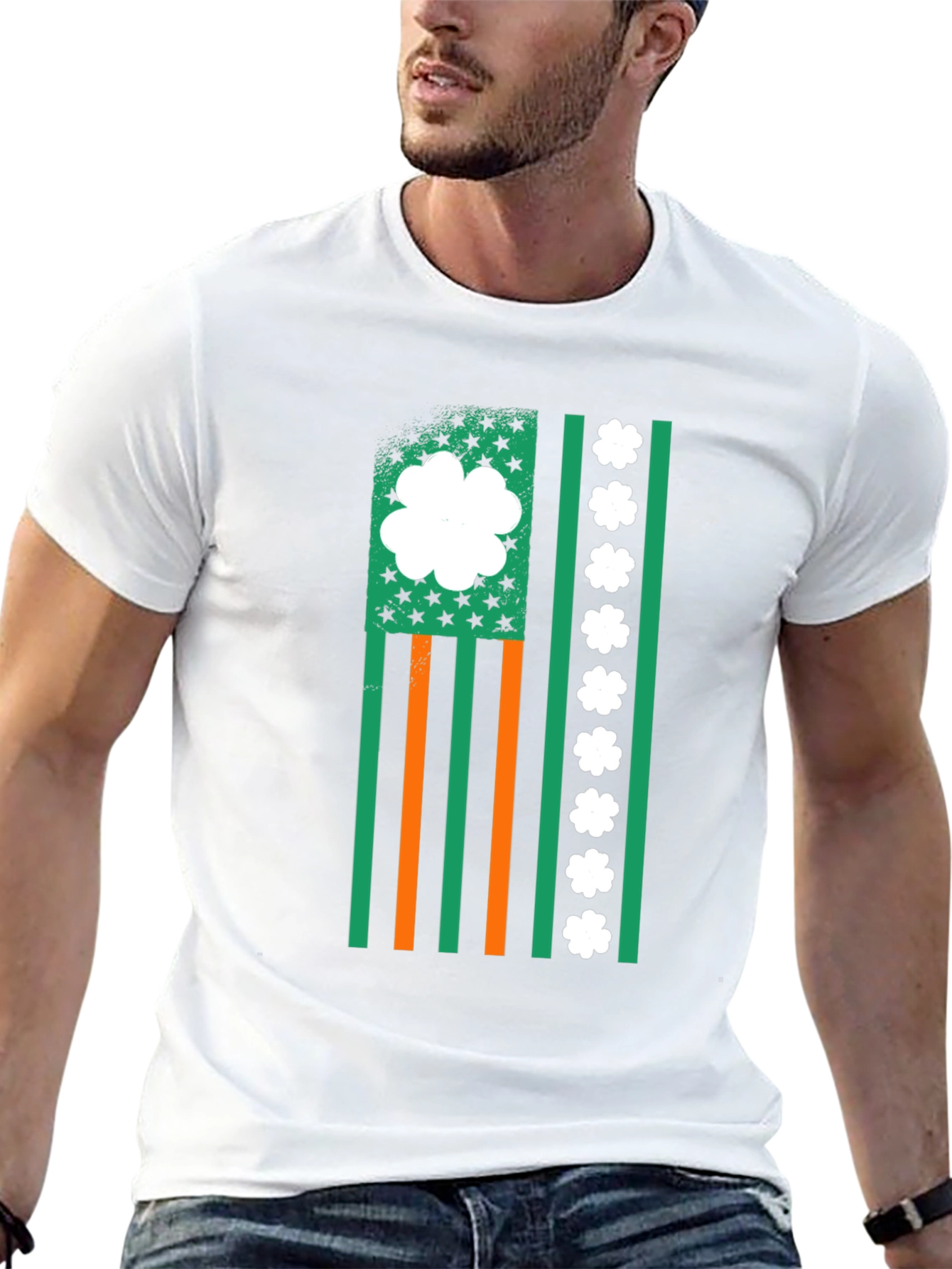 Irish American Flag Graphic Tee