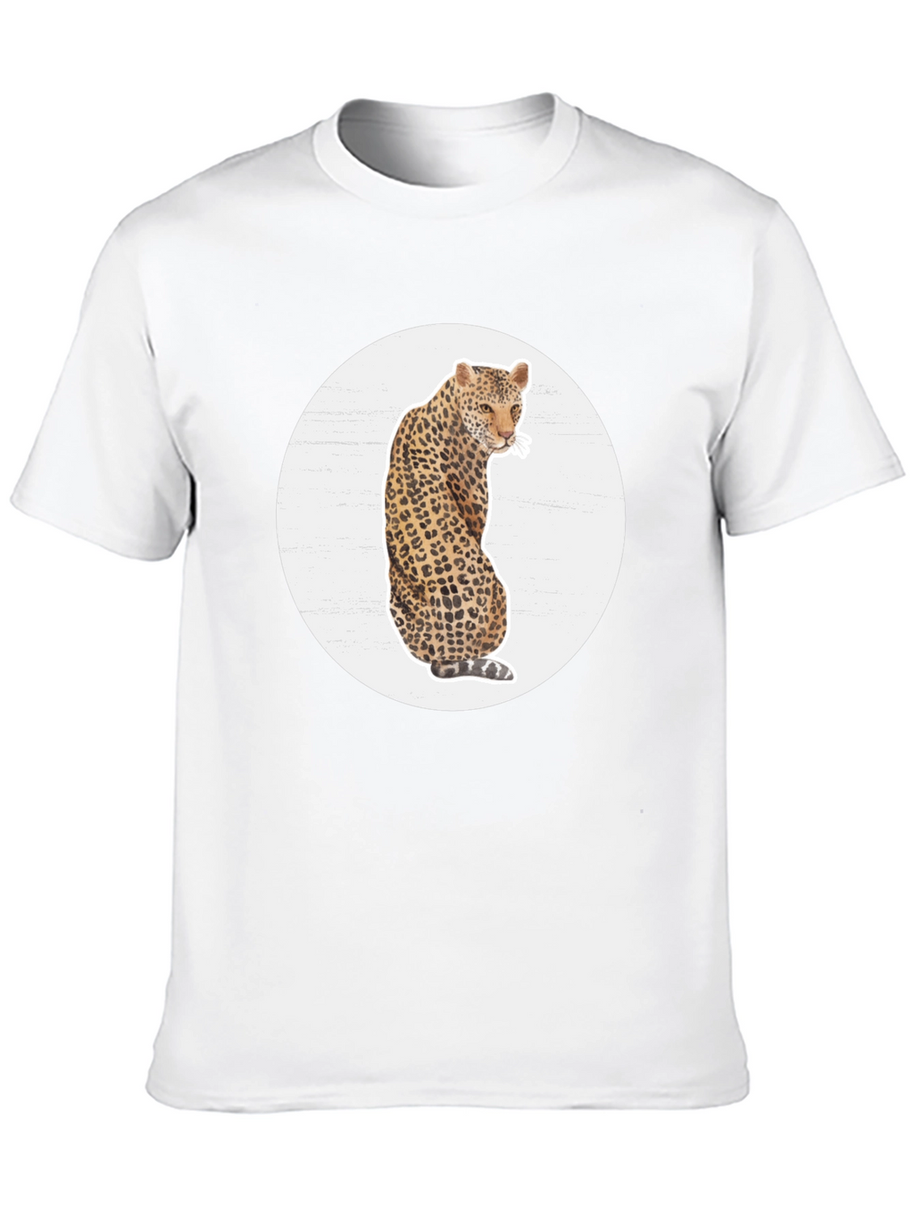 Leopard Print Graphic Tee - Stylish Mens T-Shirt