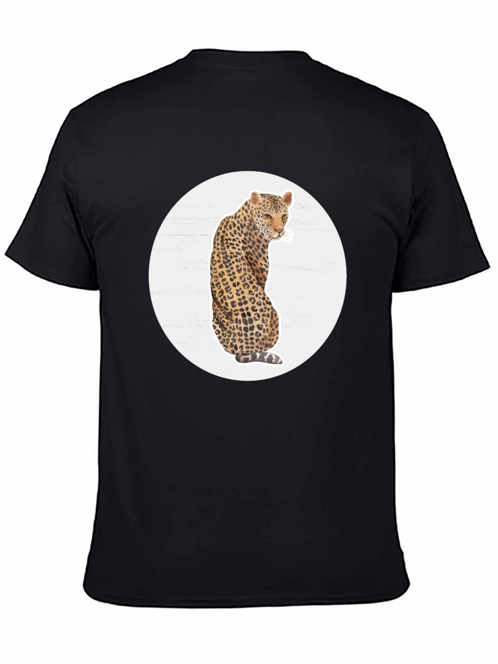 Leopard Print Graphic Tee - Stylish Mens T-Shirt