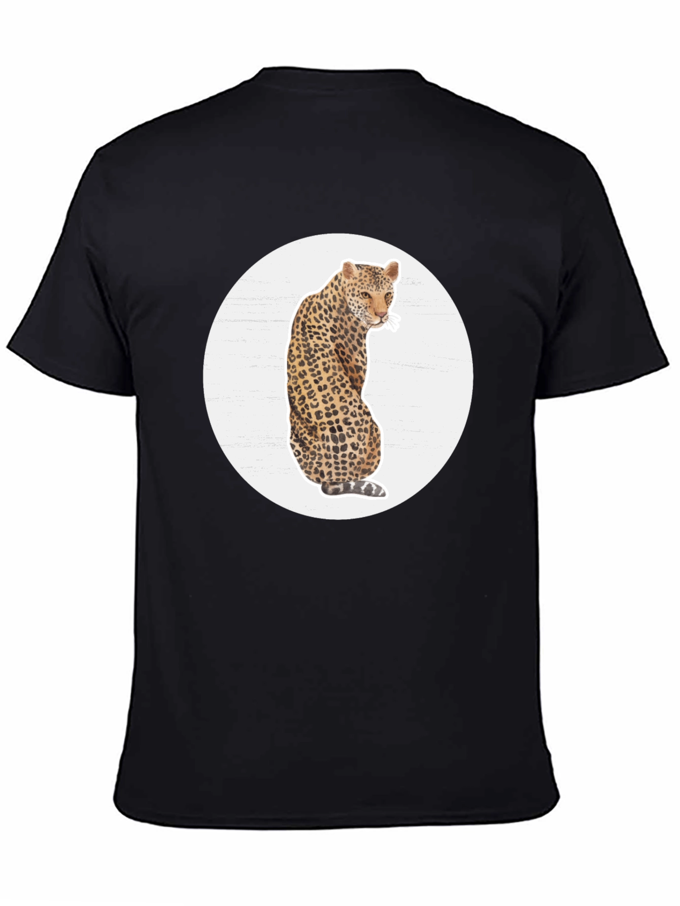 Leopard Print Graphic Tee - Stylish Mens T-Shirt