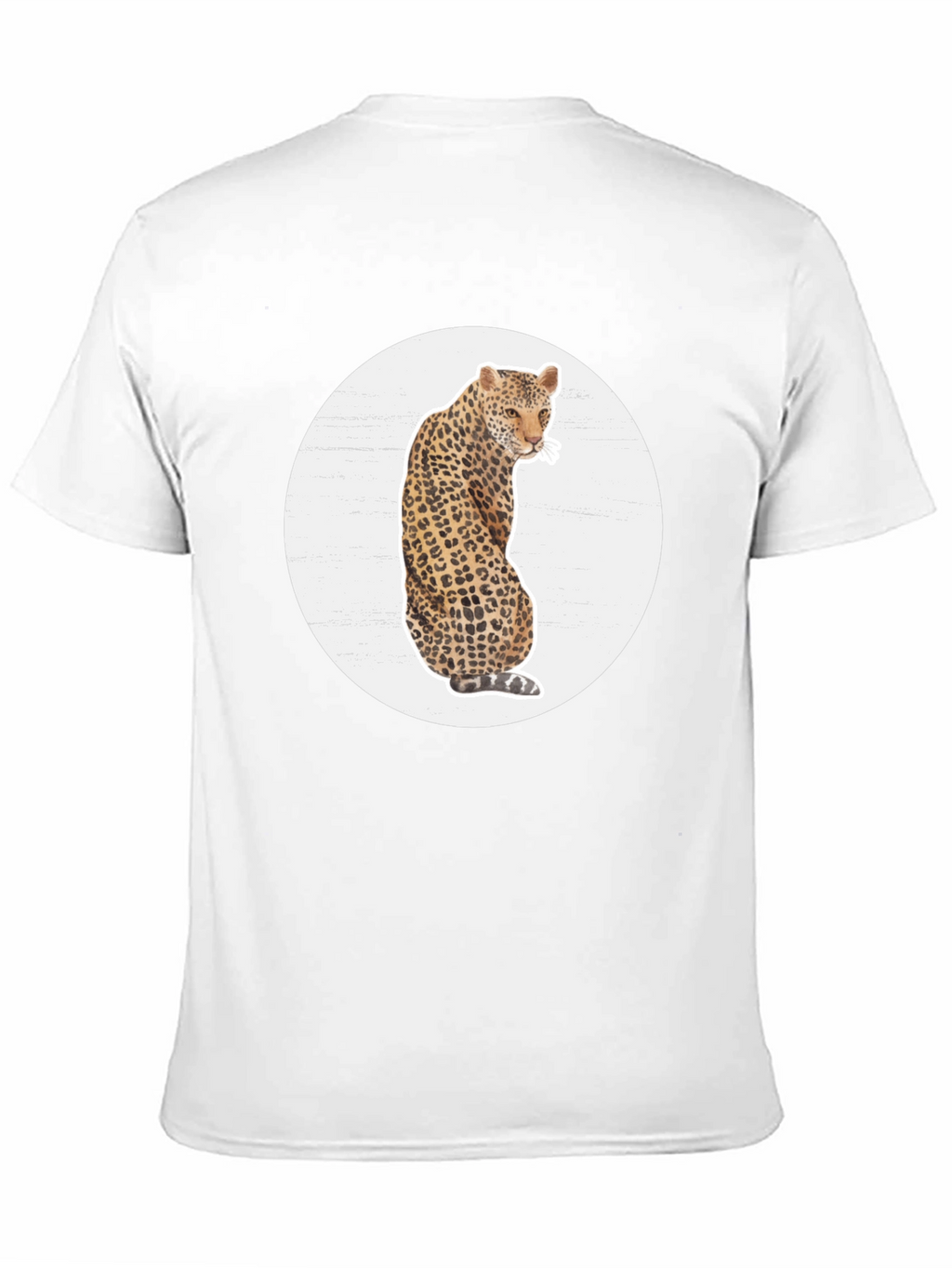 Leopard Print Graphic Tee - Stylish Mens T-Shirt
