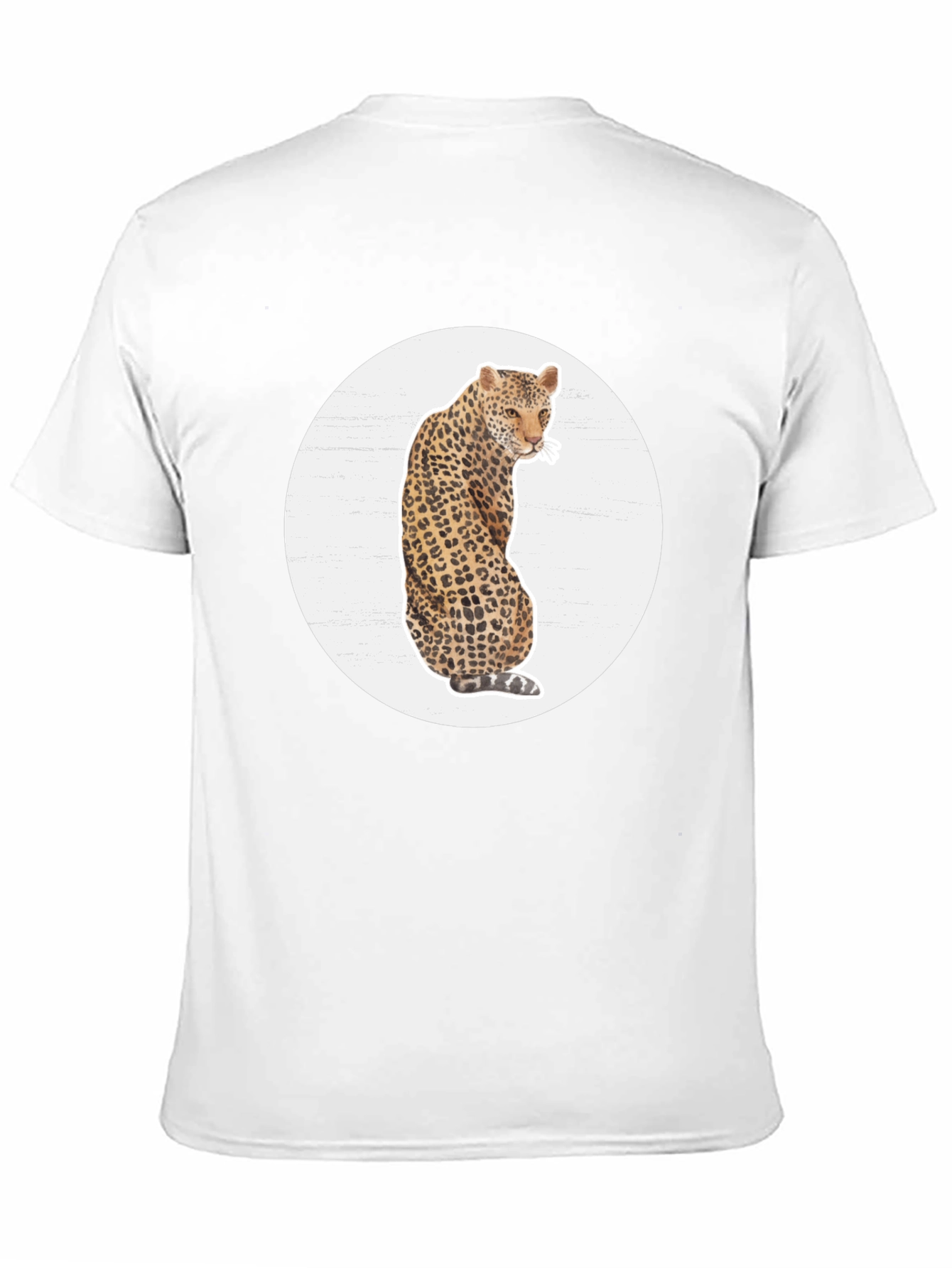 Leopard Print Graphic Tee - Stylish Mens T-Shirt