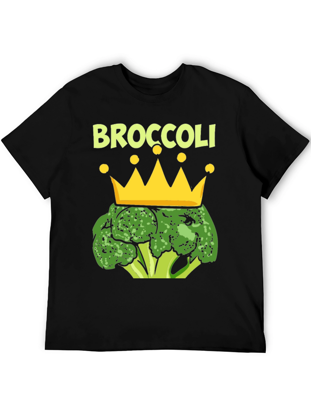 Broccoli King T-Shirt Funny Vegan Graphic Tee