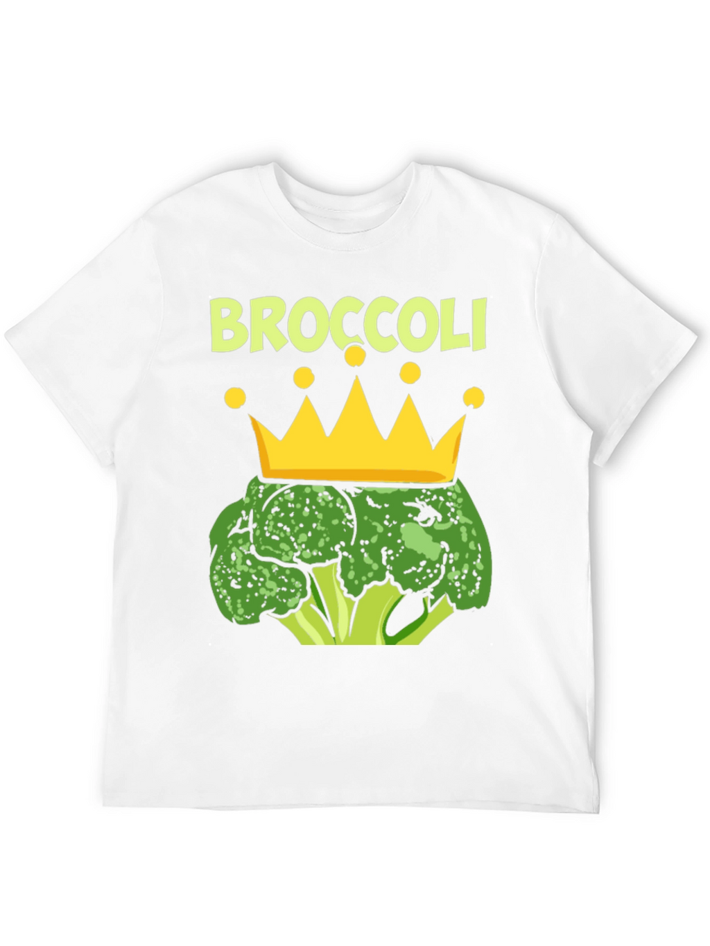 Broccoli King T-Shirt Funny Vegan Graphic Tee