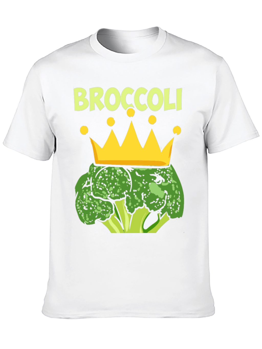 Broccoli King T-Shirt Funny Vegan Graphic Tee