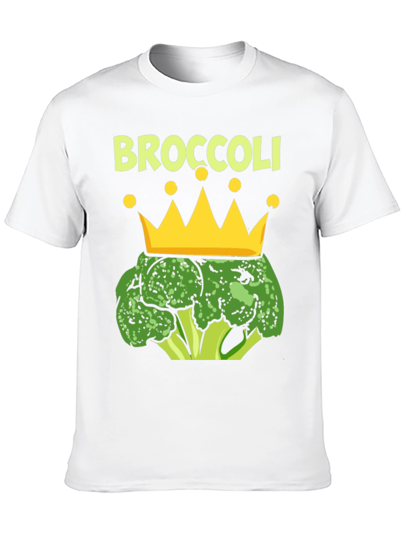 Broccoli King T-Shirt Funny Vegan Graphic Tee