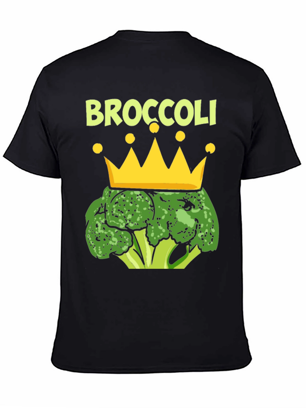 Broccoli King T-Shirt Funny Vegan Graphic Tee