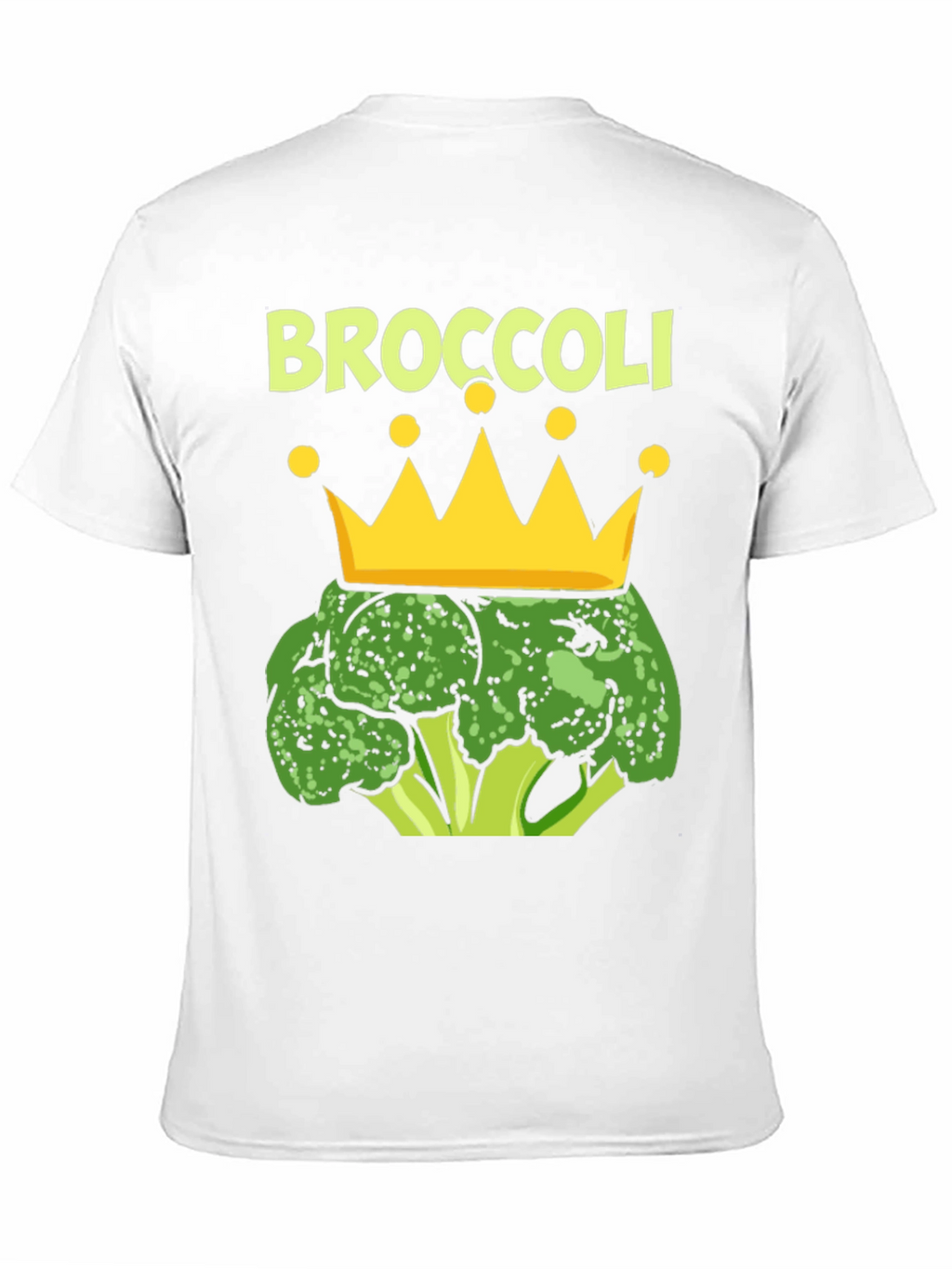 Broccoli King T-Shirt Funny Vegan Graphic Tee