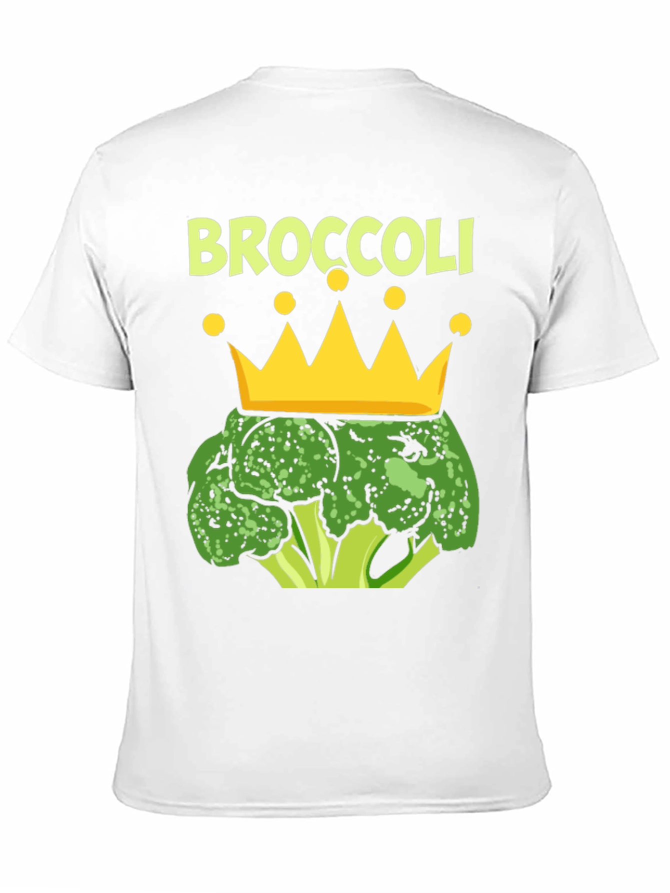 Broccoli King T-Shirt Funny Vegan Graphic Tee