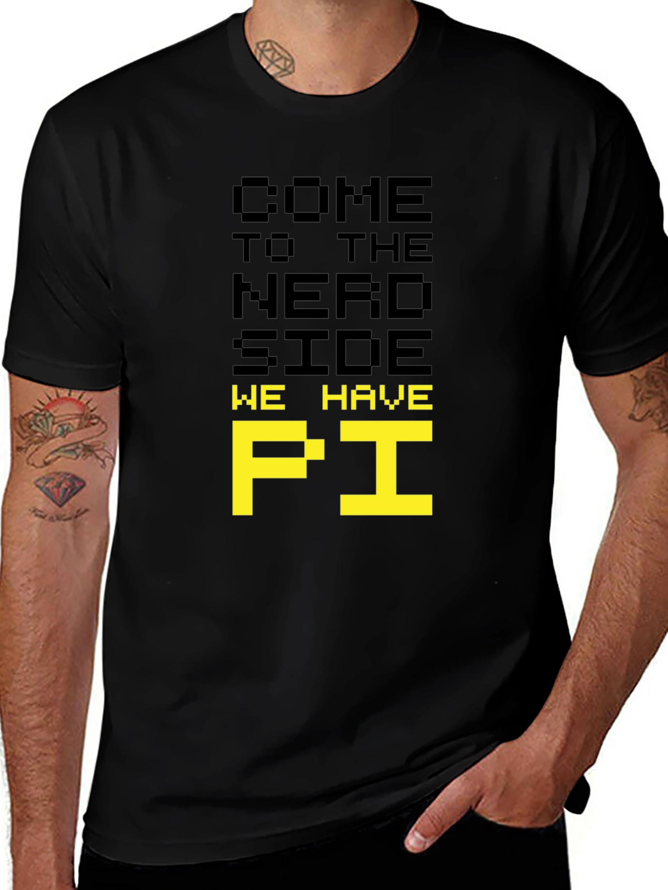 Nerd Side Pi T-Shirt - Geeky Gamer Tee
