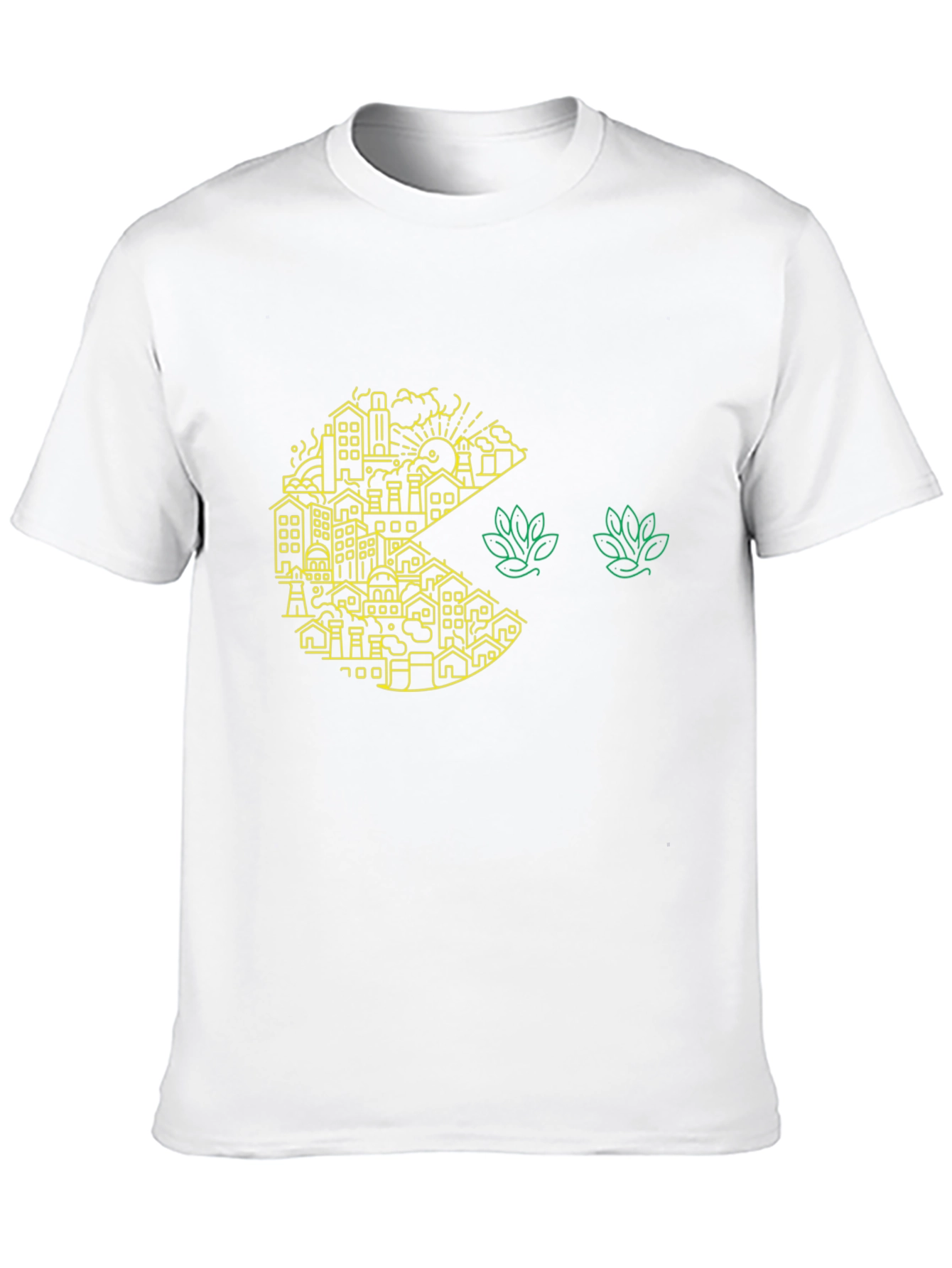 Urban Pac-Man T-Shirt: Cityscape Graphic Tee