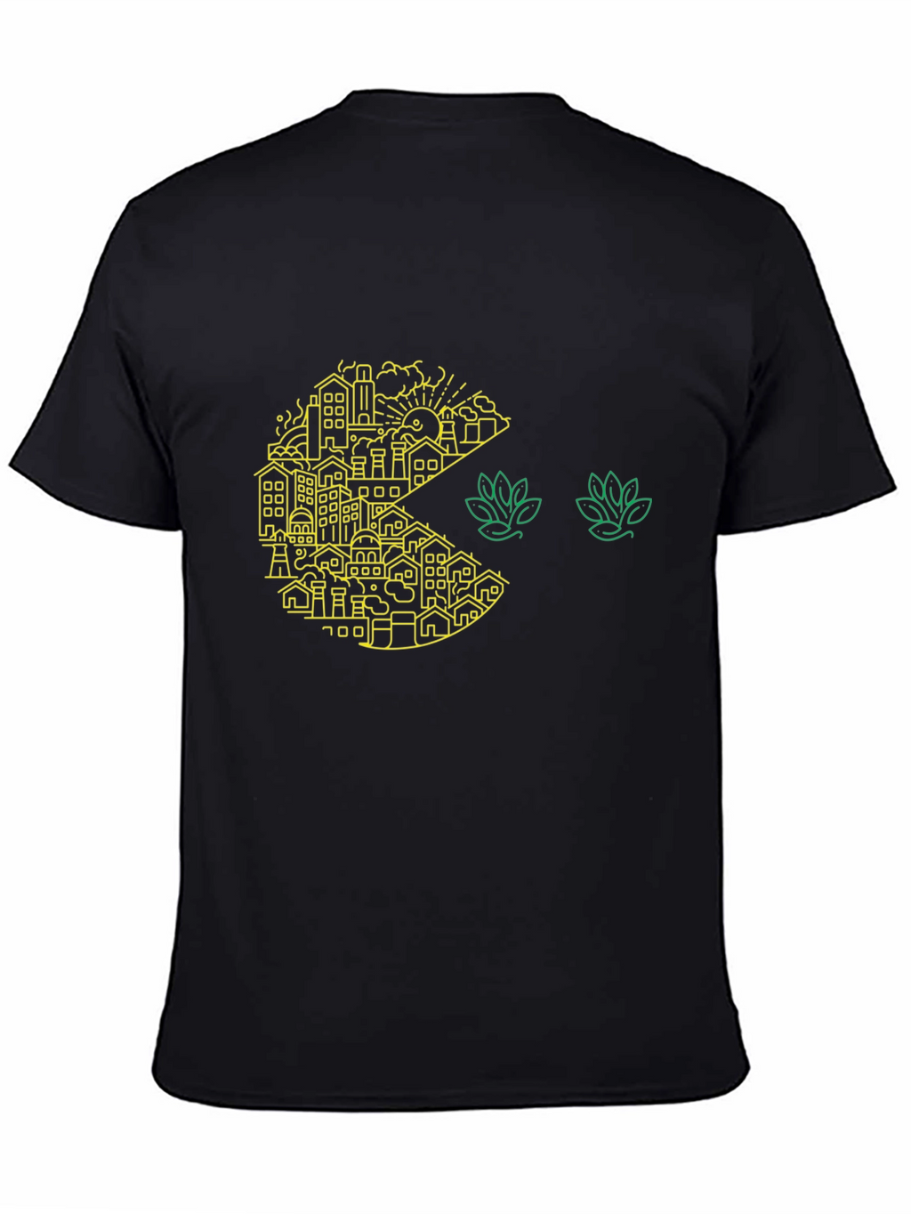 Urban Pac-Man T-Shirt: Cityscape Graphic Tee