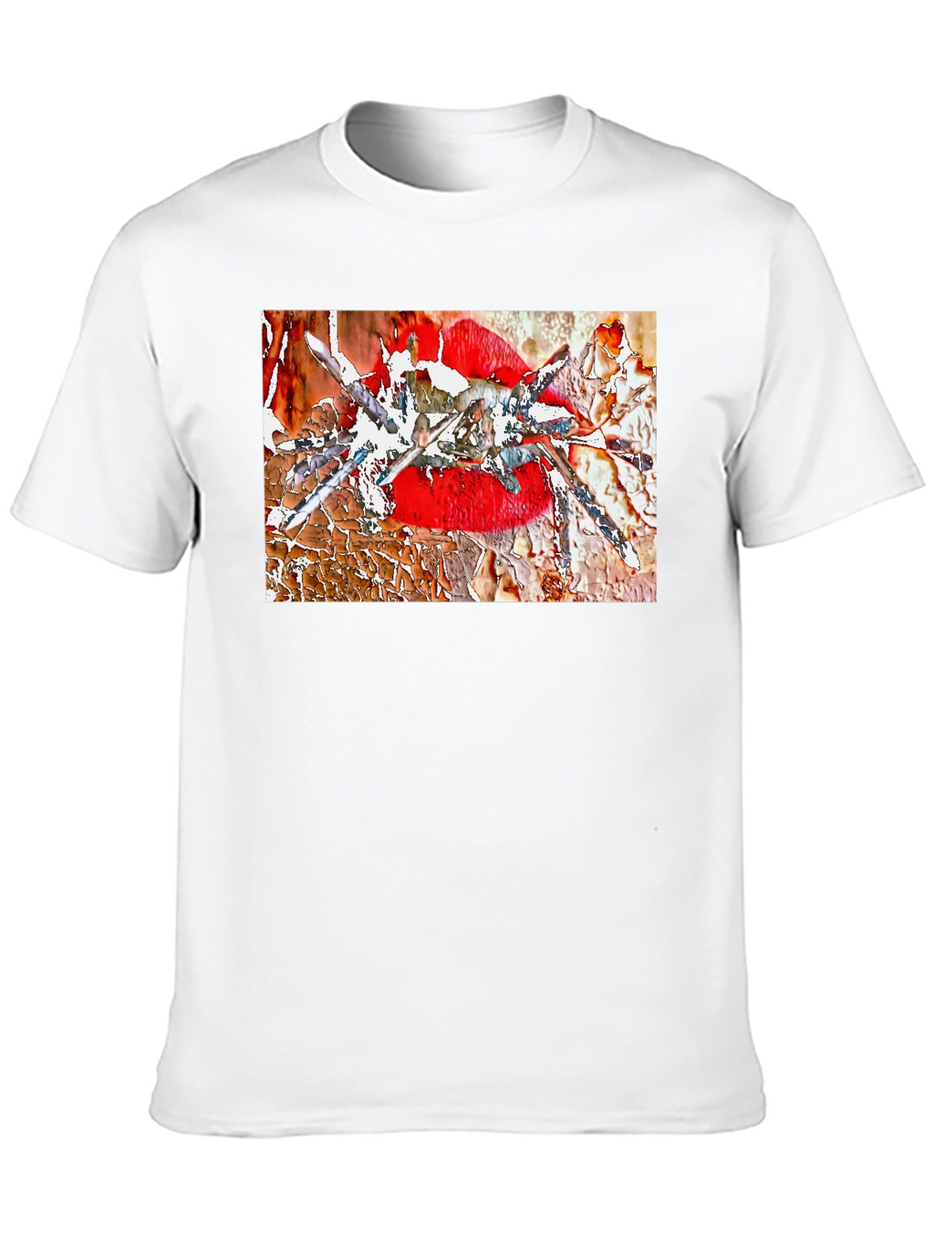 Edgy Lip Art Graphic Tee - Bold & Unique