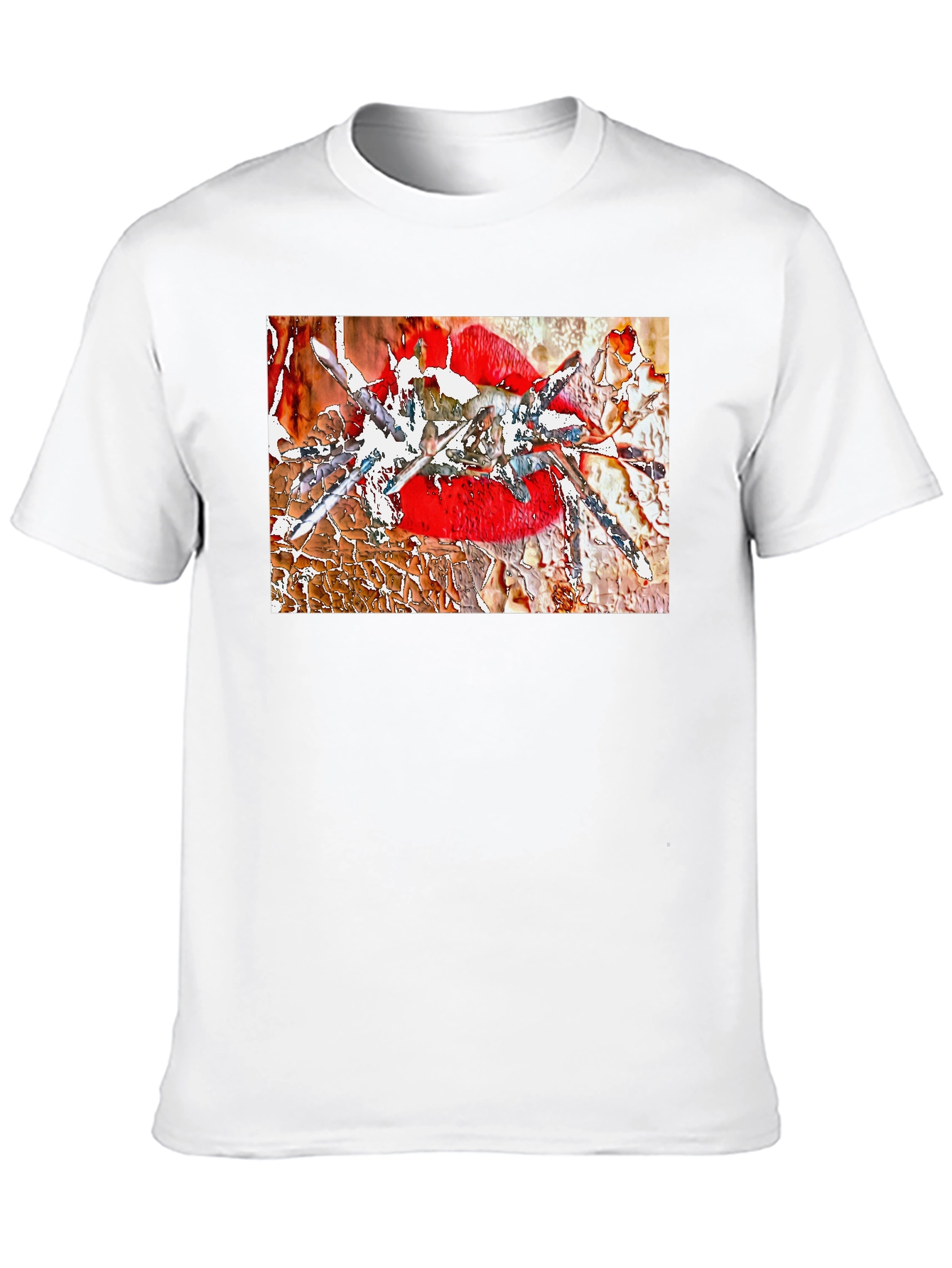 Edgy Lip Art Graphic Tee - Bold & Unique