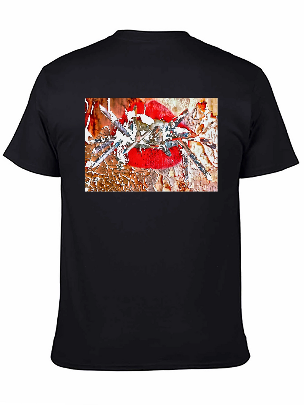 Edgy Lip Art Graphic Tee - Bold & Unique