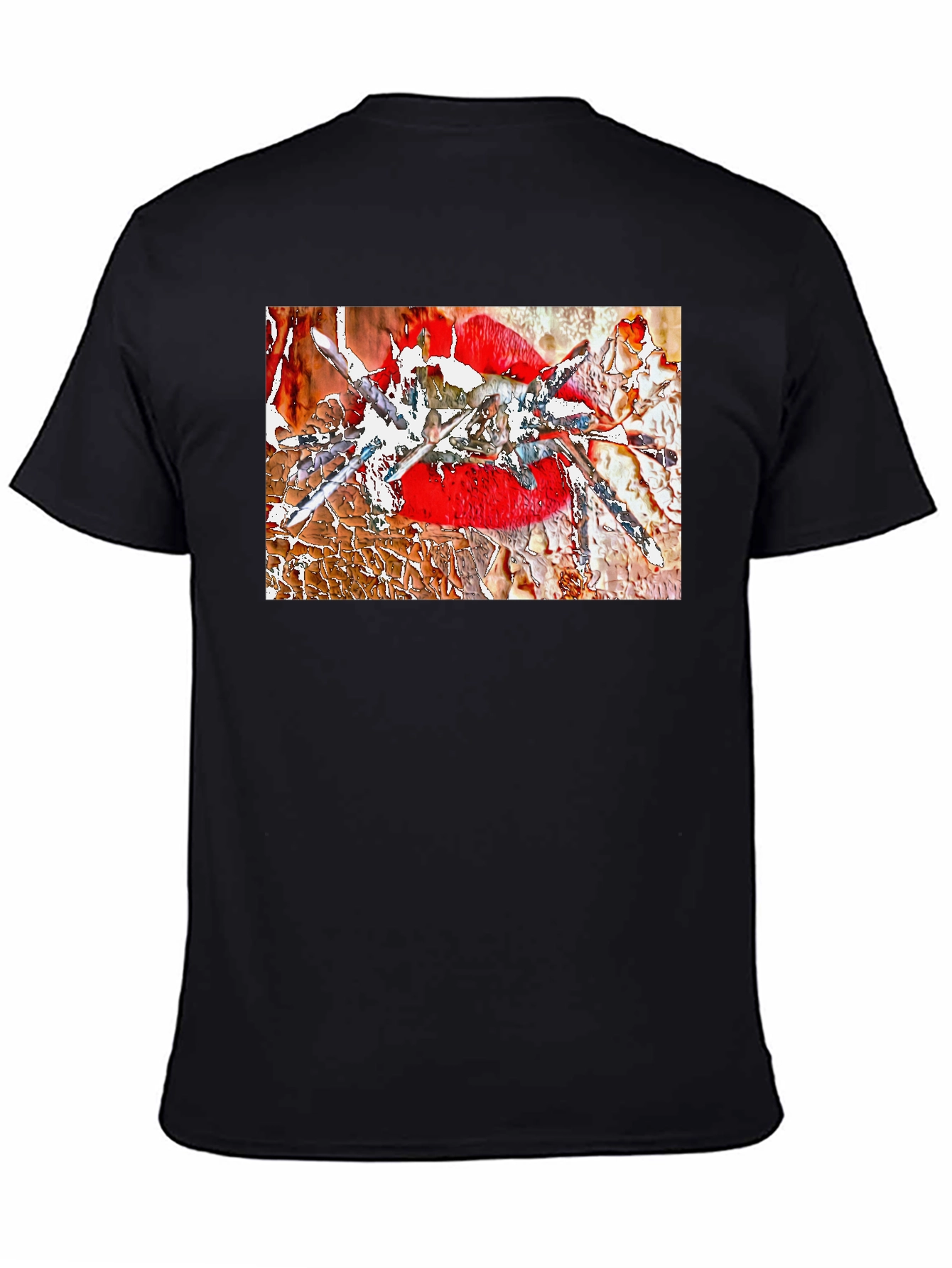 Edgy Lip Art Graphic Tee - Bold & Unique