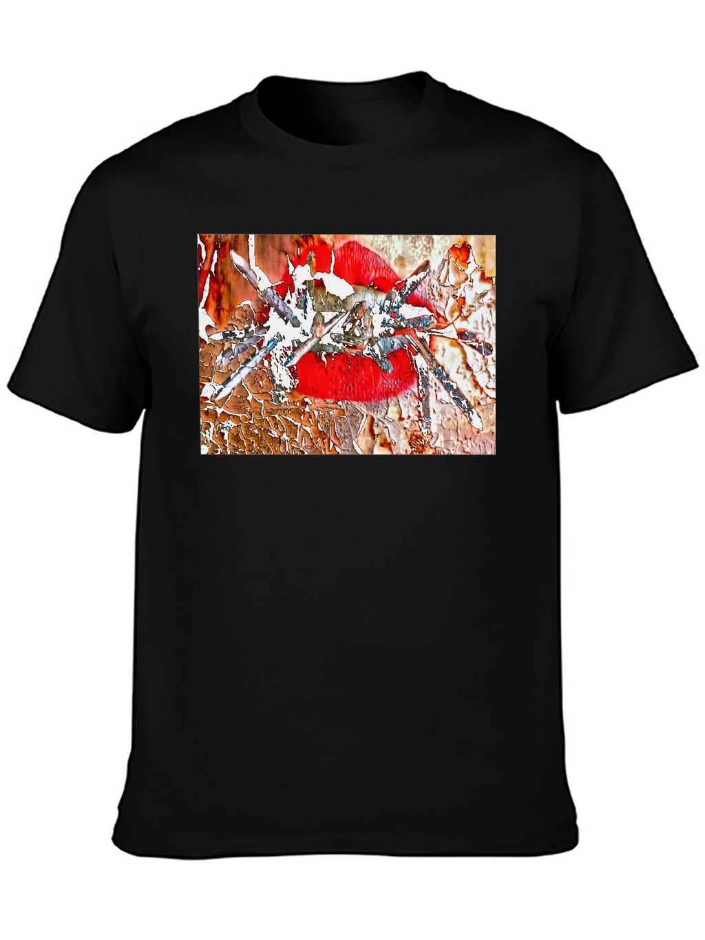 Edgy Lip Art Graphic Tee - Bold & Unique