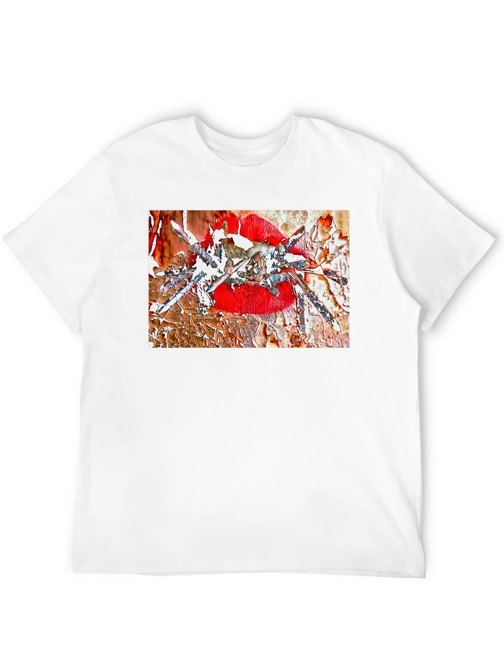 Edgy Lip Art Graphic Tee - Bold & Unique