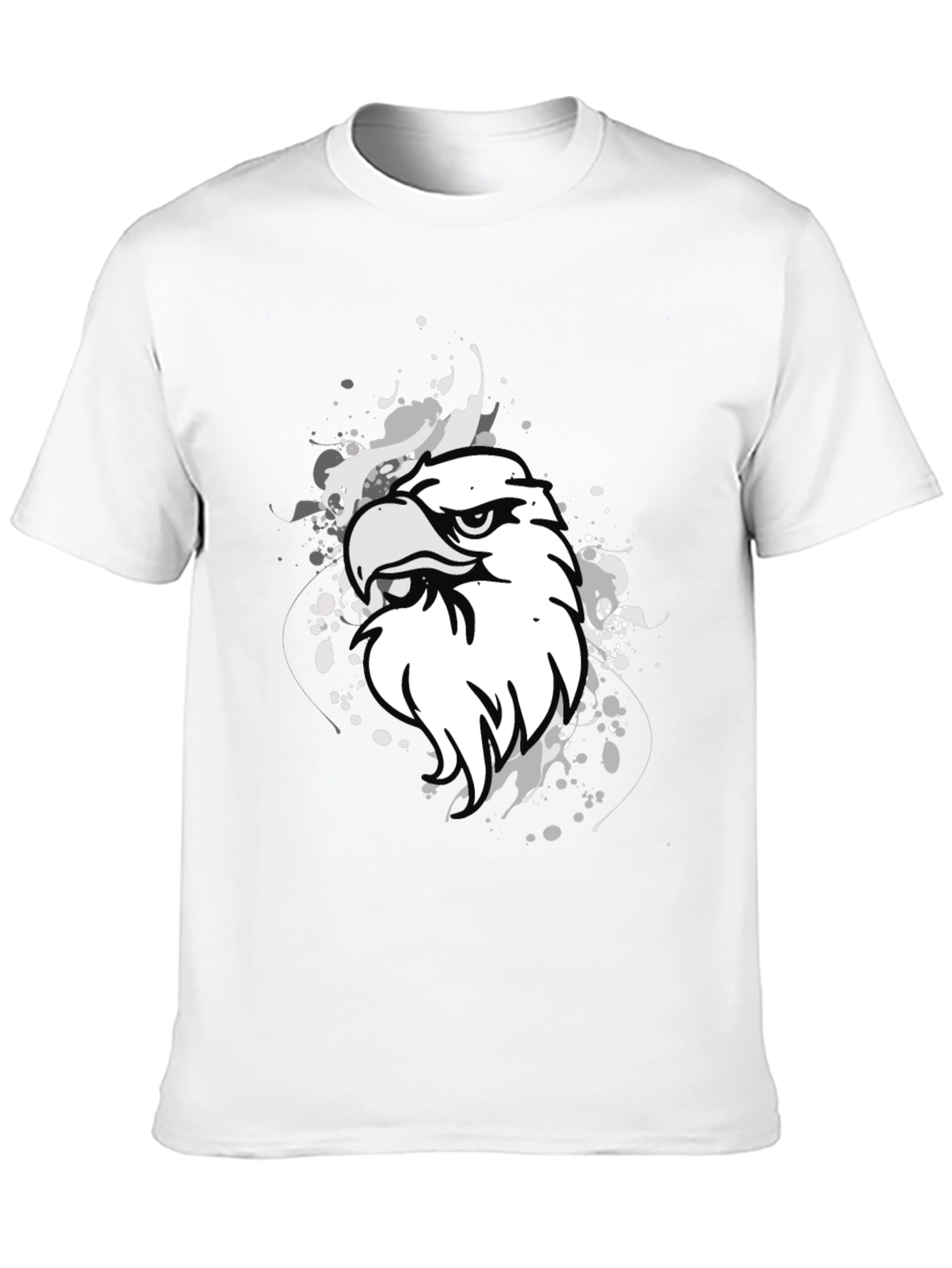 Bold Eagle Graphic Print Black T-Shirt
