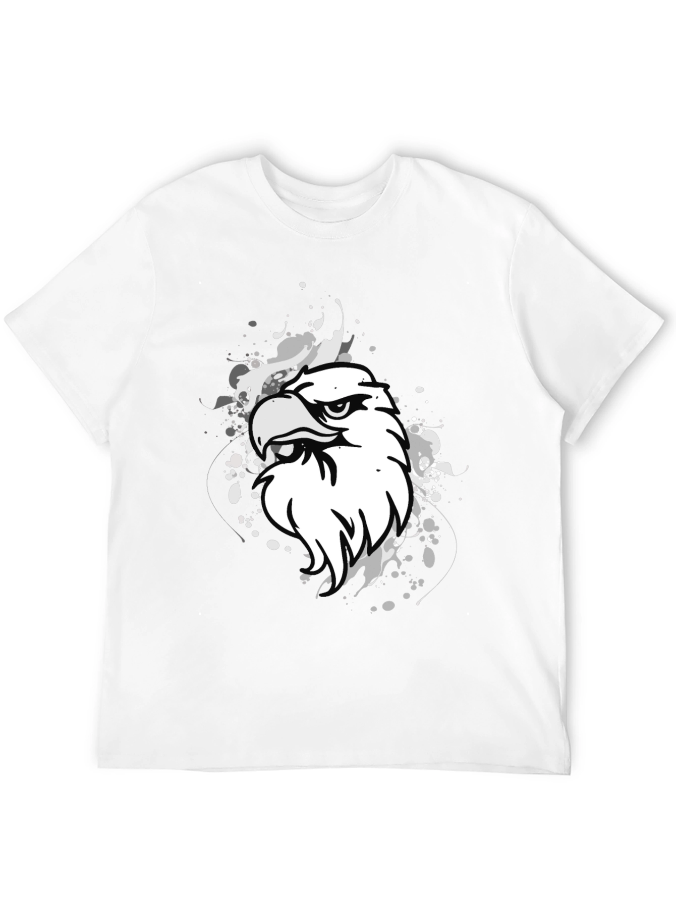 Bold Eagle Graphic Print Black T-Shirt