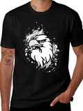 Bold Eagle Graphic Print Black T-Shirt