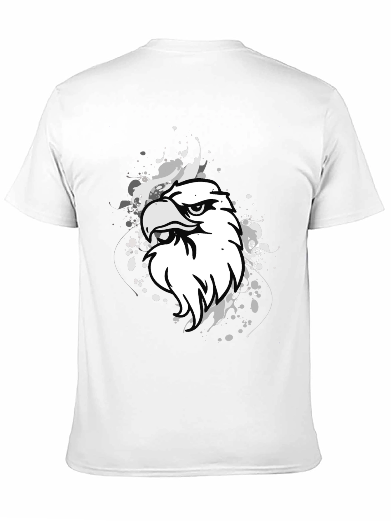Bold Eagle Graphic Print Black T-Shirt