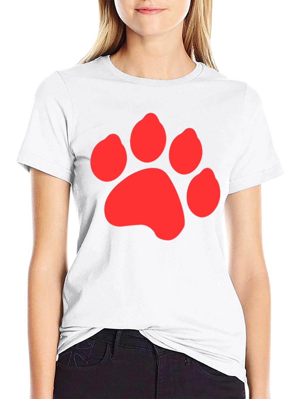 Paw Print Graphic Tee - Casual Style