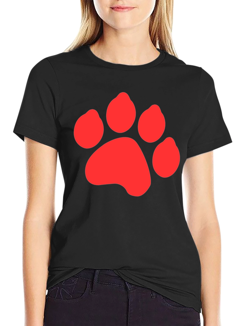 Paw Print Graphic Tee - Casual Style