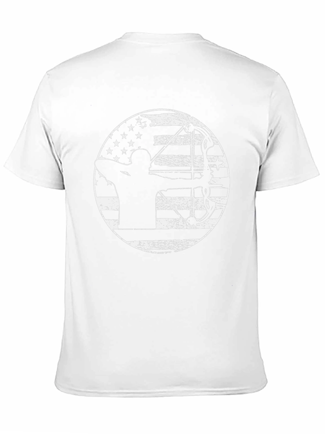 Archery American Flag Black T-Shirt