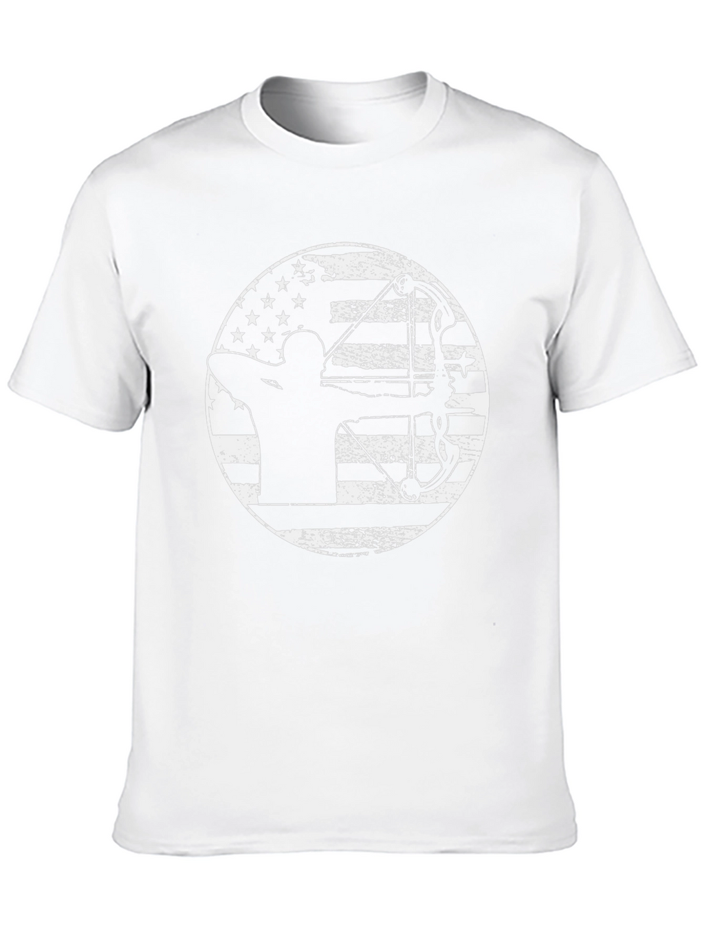 Archery American Flag Black T-Shirt