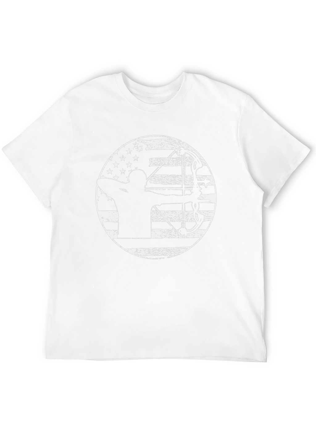 Archery American Flag Black T-Shirt