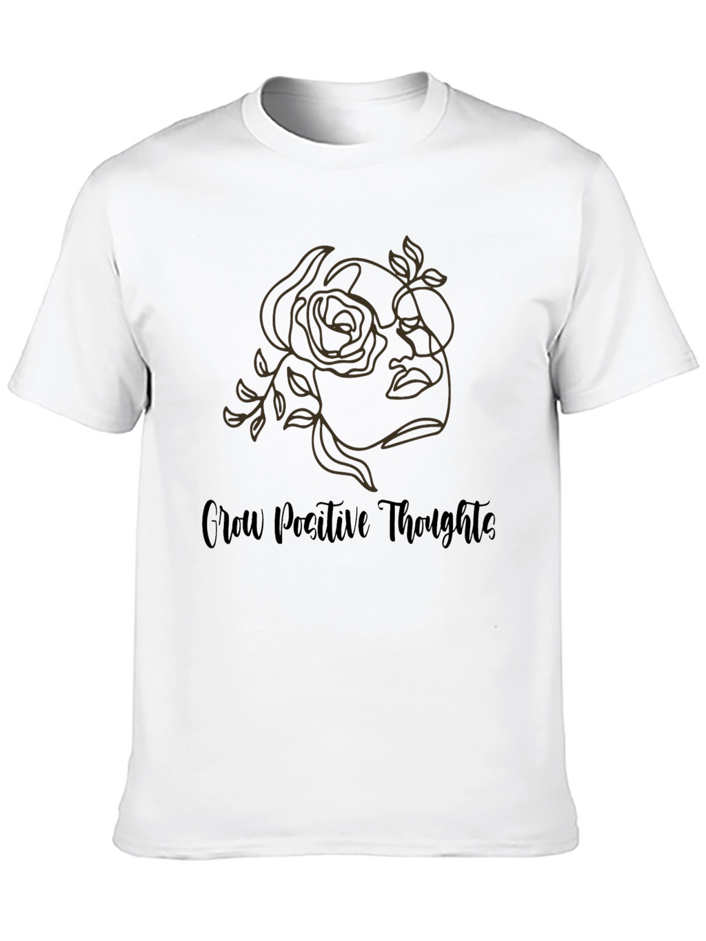 Grow Positive Thoughts T-Shirt Graphic Tee