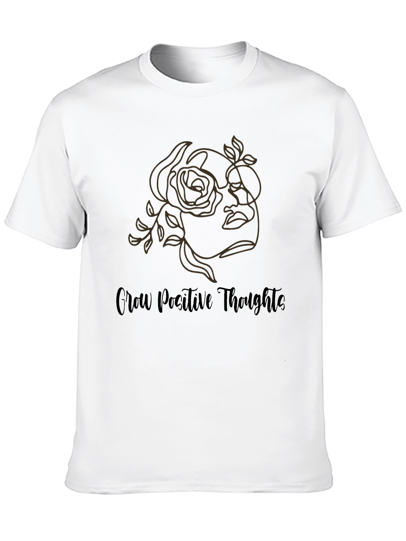 Grow Positive Thoughts T-Shirt Graphic Tee