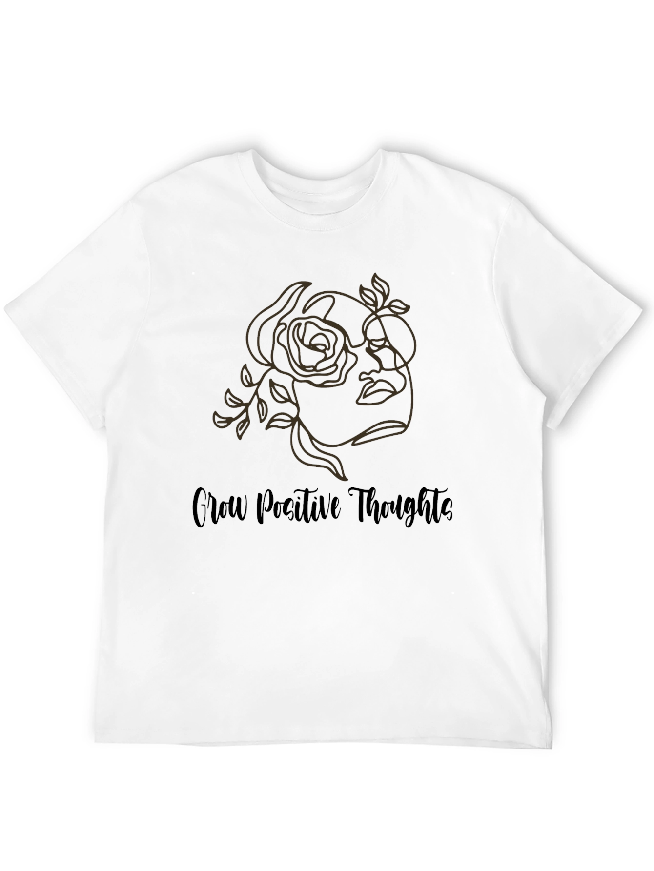 Grow Positive Thoughts T-Shirt Graphic Tee
