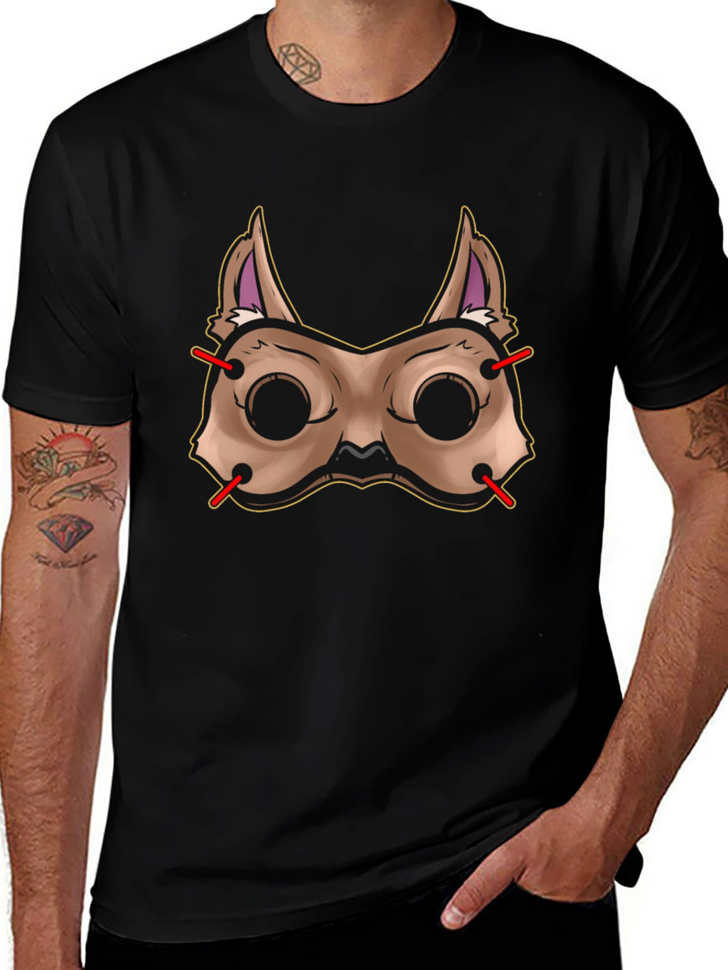 Dog Mask T-Shirt - Unique Graphic Tee