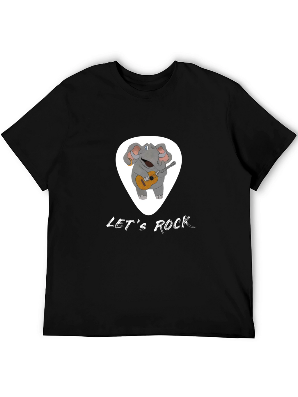 Lets Rock Elephant Graphic T-Shirt