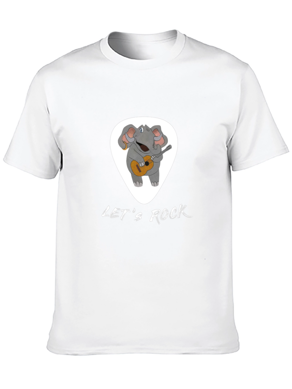 Lets Rock Elephant Graphic T-Shirt