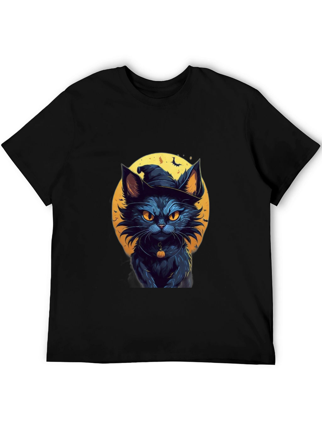 Halloween Cat T-Shirt - Witch Cat Design
