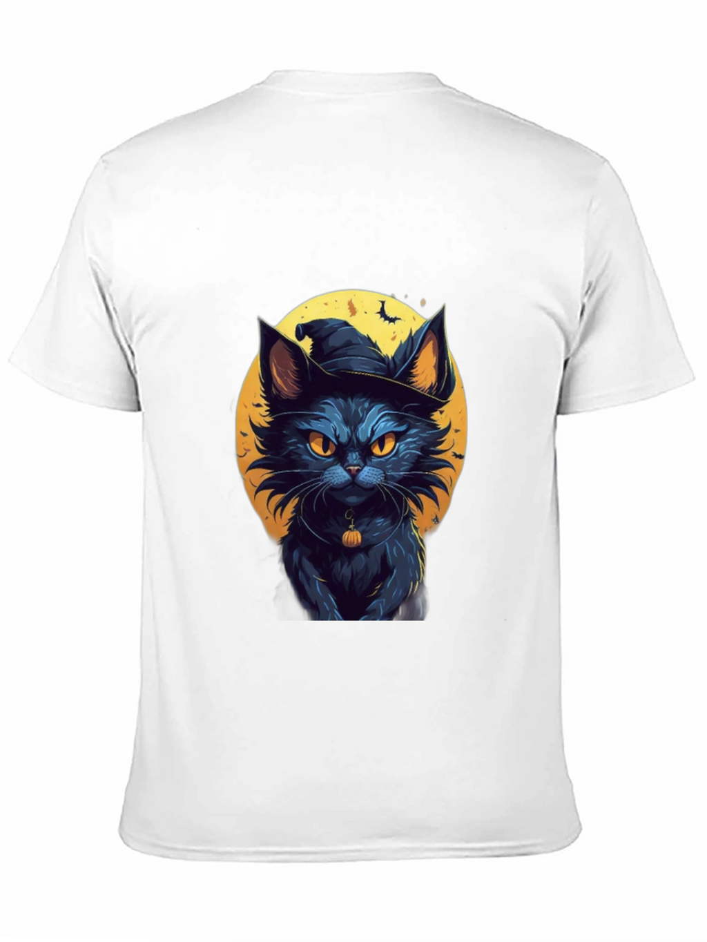 Halloween Cat T-Shirt - Witch Cat Design
